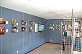 l'exposition dans les locaux de l'aquarium